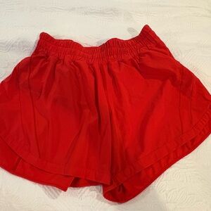 Lululemon Track That Mid-Rise Lined
Short 5" Red